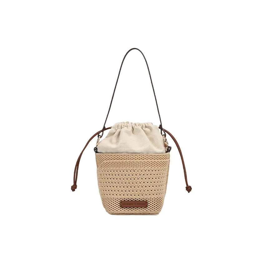 BEGOOER Плетеная сумка через плечо Маленькая Женская Хаки Красная