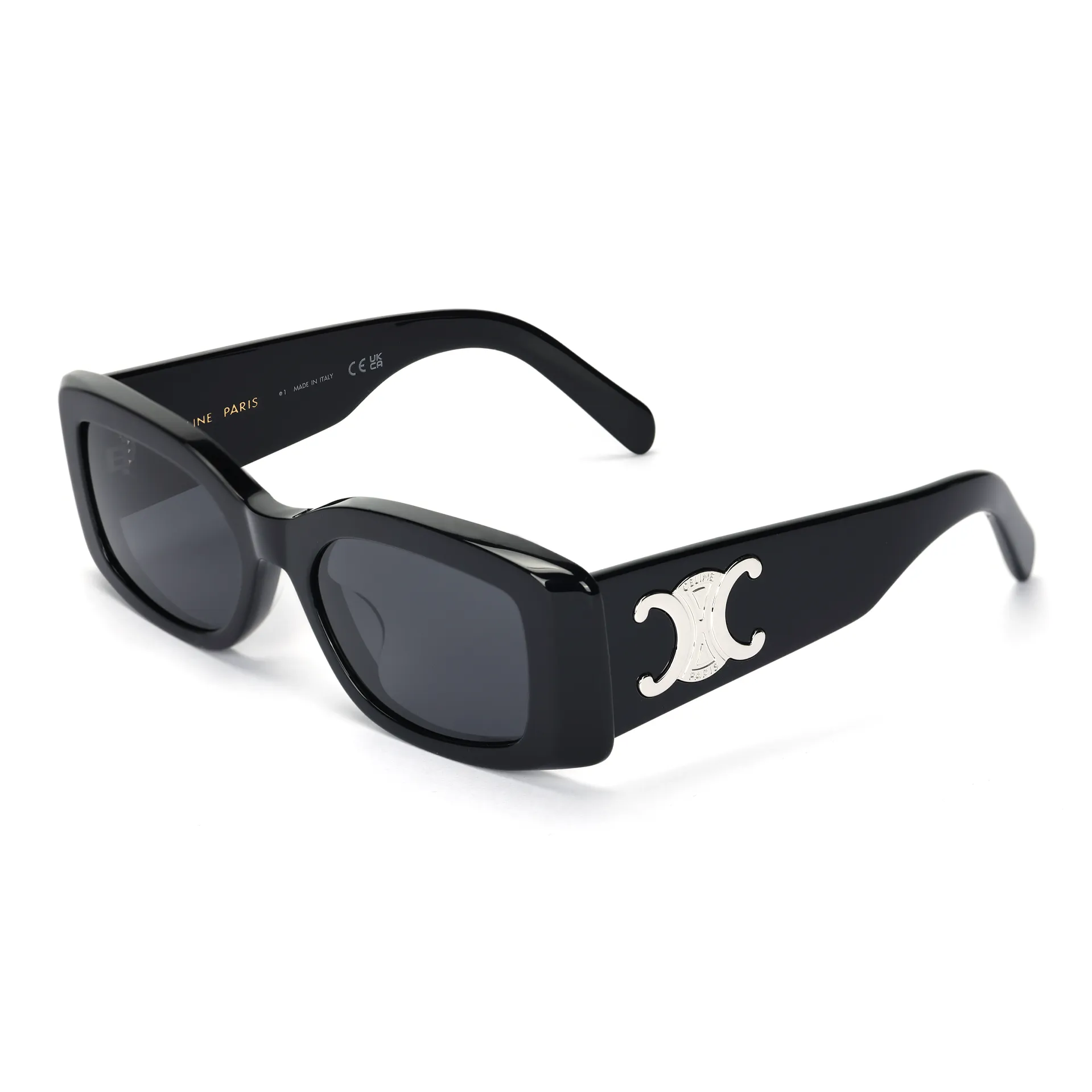 CELINE Прямоугольные Солнцезащитные очки Женские Черные