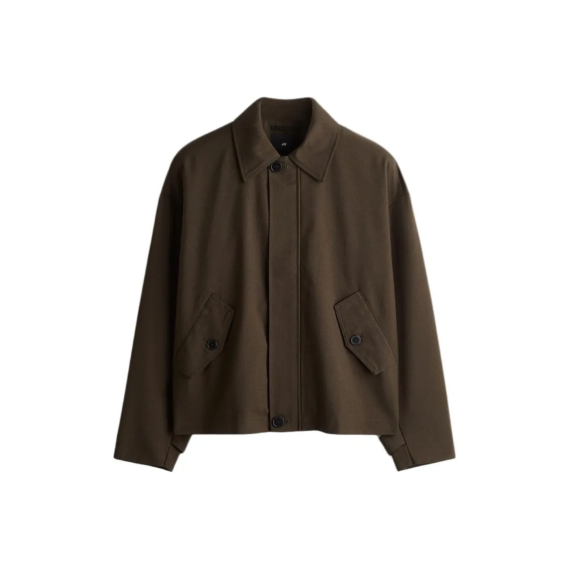 H M Темный хаки зеленый мужской куртки