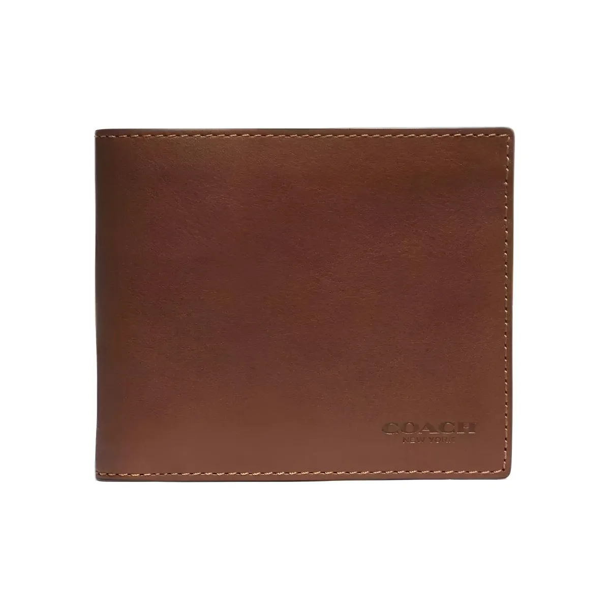COACH Кошелек Billfold Телячья кожа Wallet Мужской Saddle