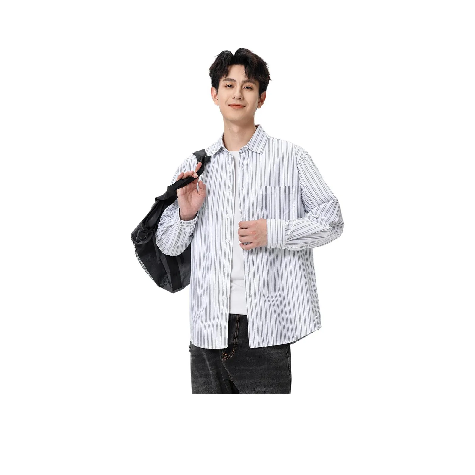 Hansca Легкий Универсальный Многослойный Кардиган Рубашка Мужская