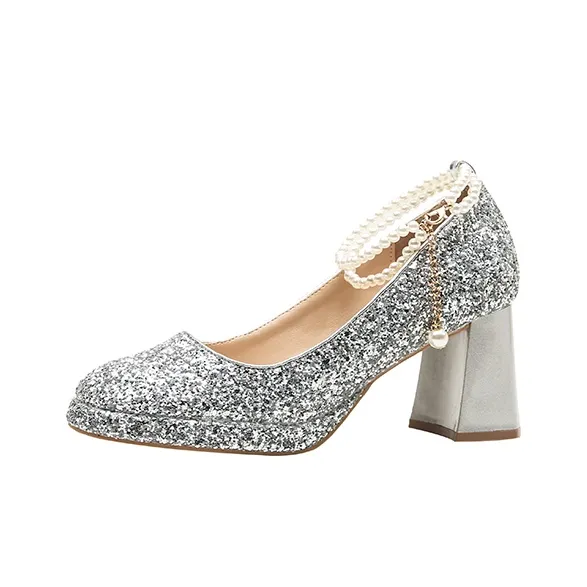 Zubumei Грубый каблук Высокие каблуки Женские