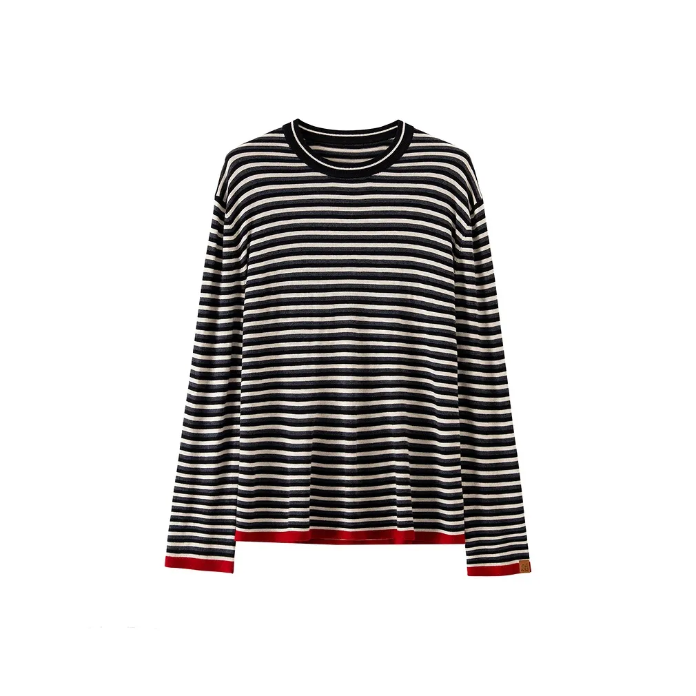 BANANA CICI Черные полосы Женские Трикотаж