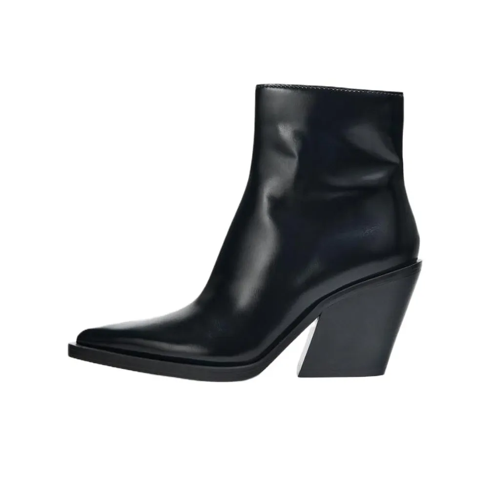 ZARA Ботильоны 9 см Женские Черные