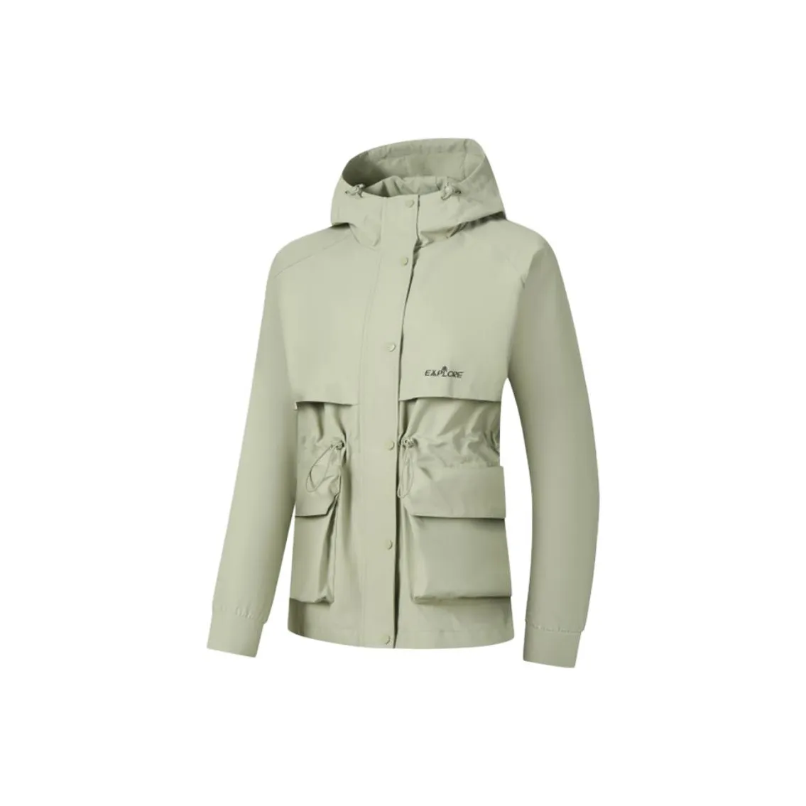 QIAODAN Светлый Изумрудно-Зеленый Женский Тренч