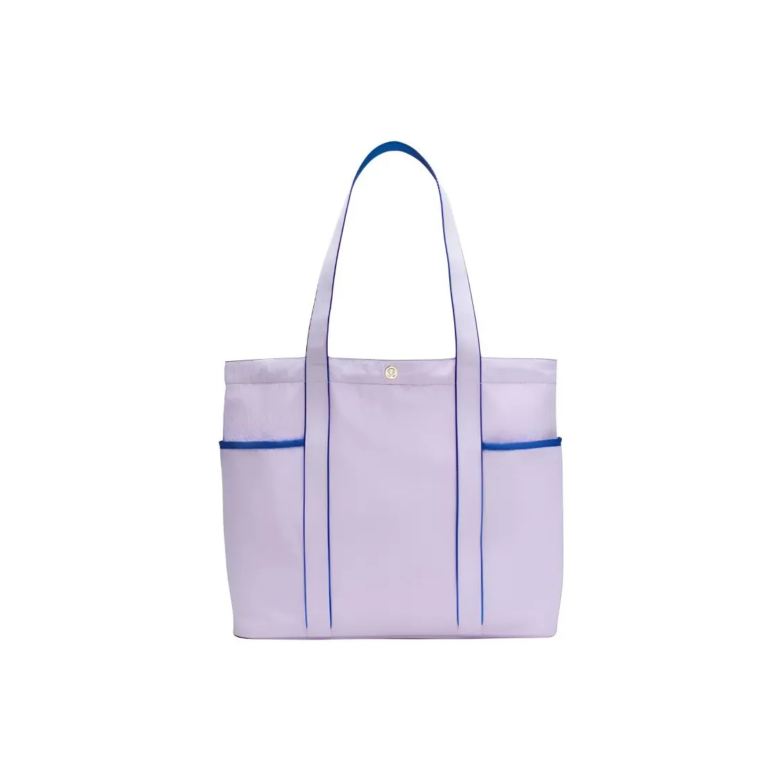 lululemon Нейлоновая сумка-тоут сумка для покупок сумка через плечо большая унисекс лавандовый кремовый