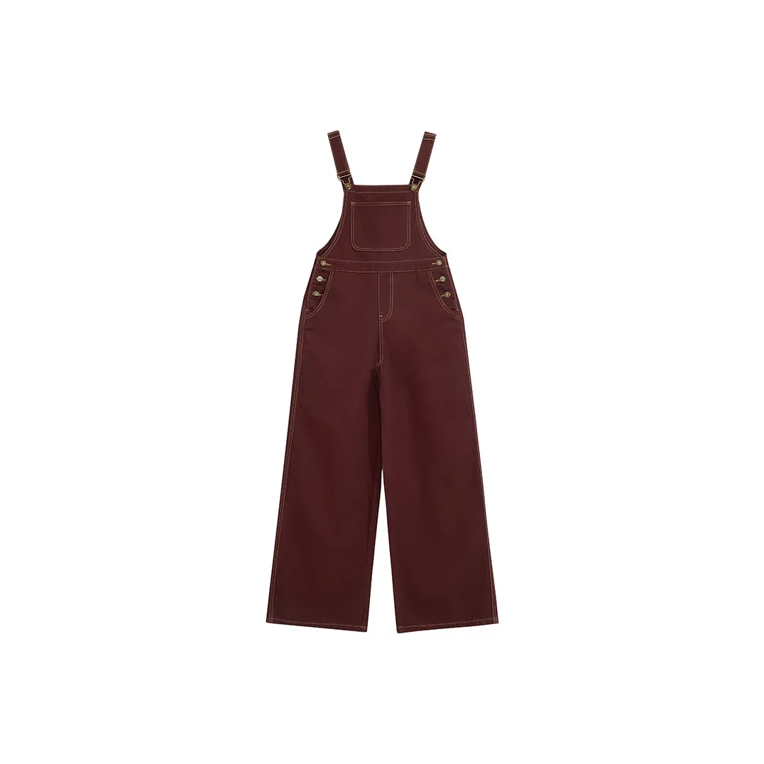 ZAZN Деним Комбинезоны Женские Анкора Красный