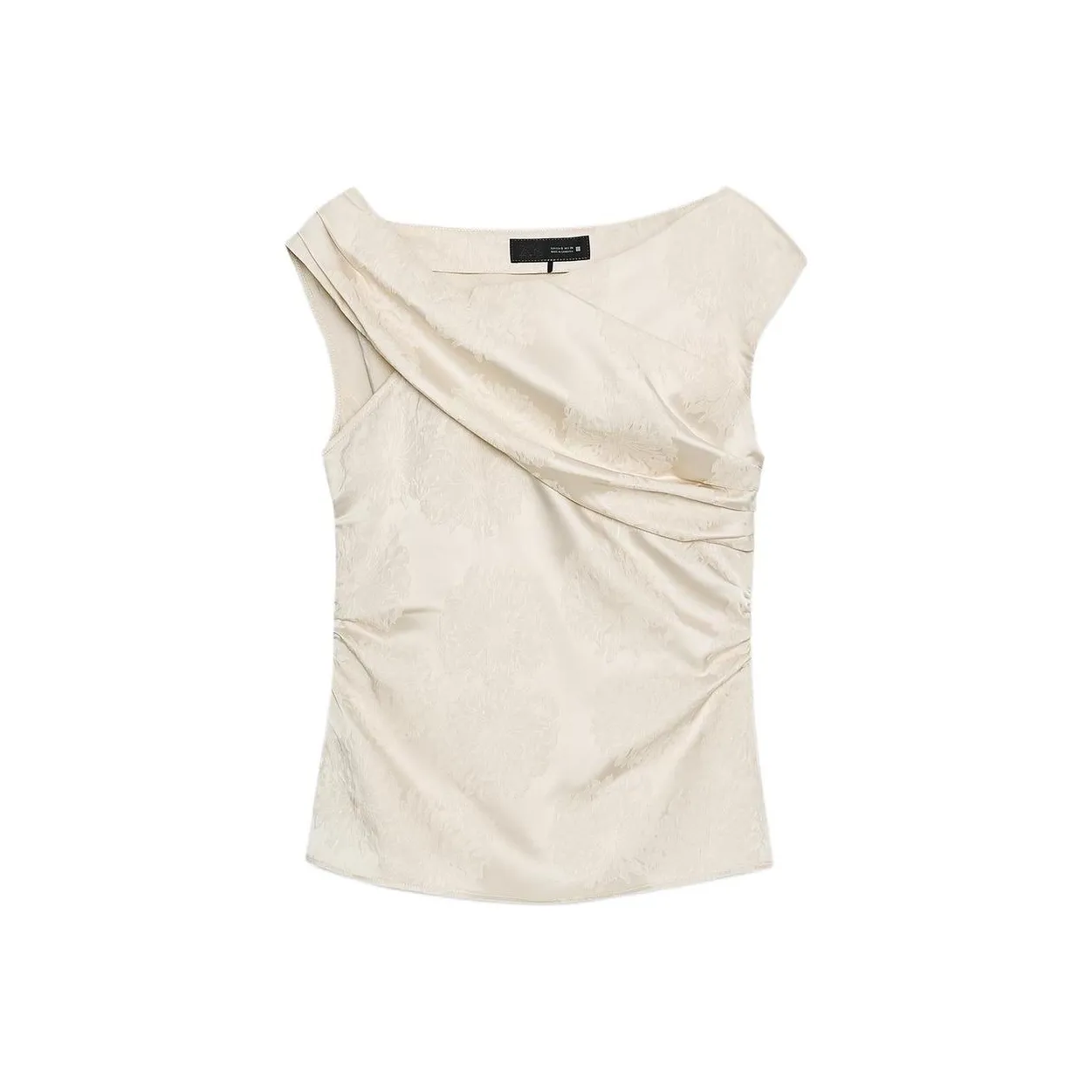 ZARA Бежевый Женский Топы без рукавов
