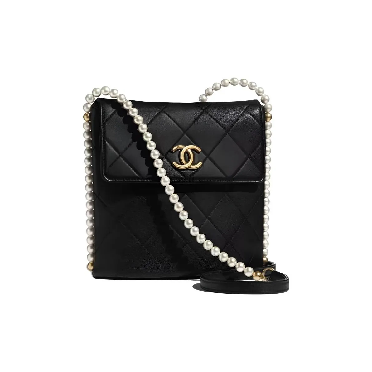CHANEL Gabrielle Calfskin Crossbody Bag, Shoulder Bag Women's Black
