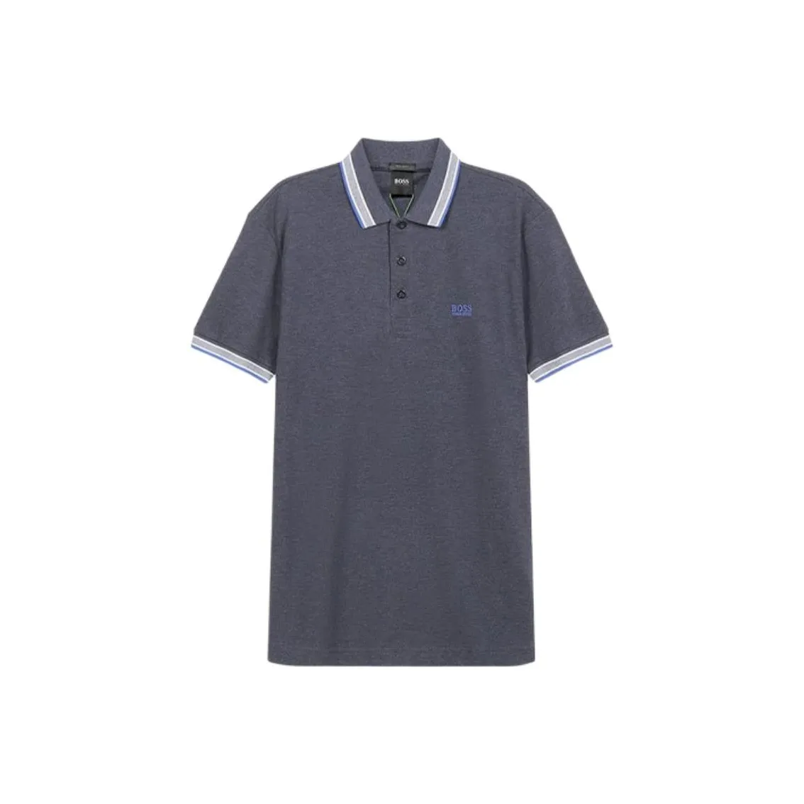 HUGO BOSS SS21 Polo Shirt Men's Blue Gray