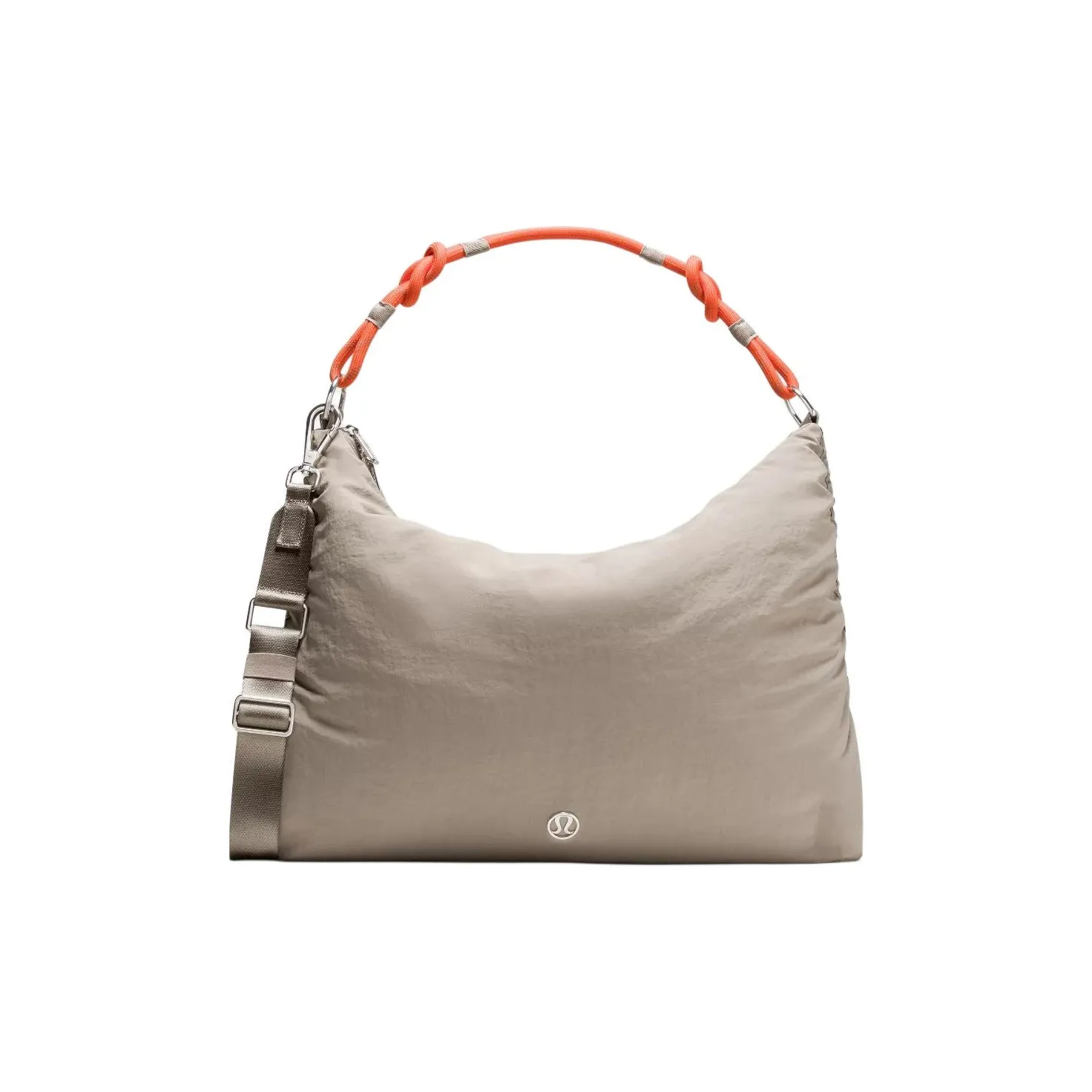 lululemon Convertible Нейлоновая Сумка через плечо Большая Унисекс Теплая Серый