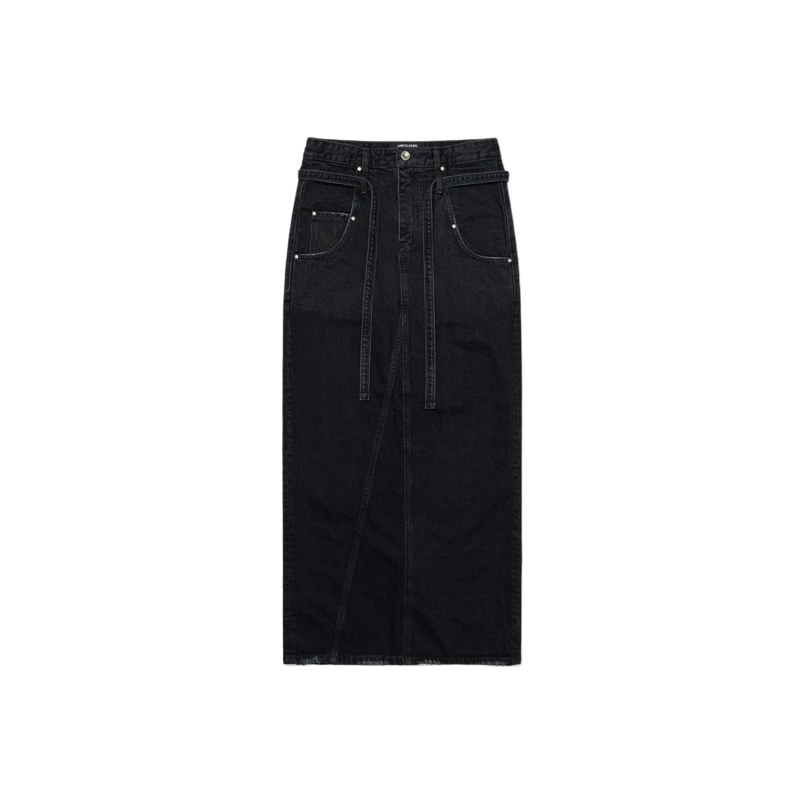 LOW CLASSIC x 17END FW25 Деним Maxi Юбка Деним Длинный Юбка Женские