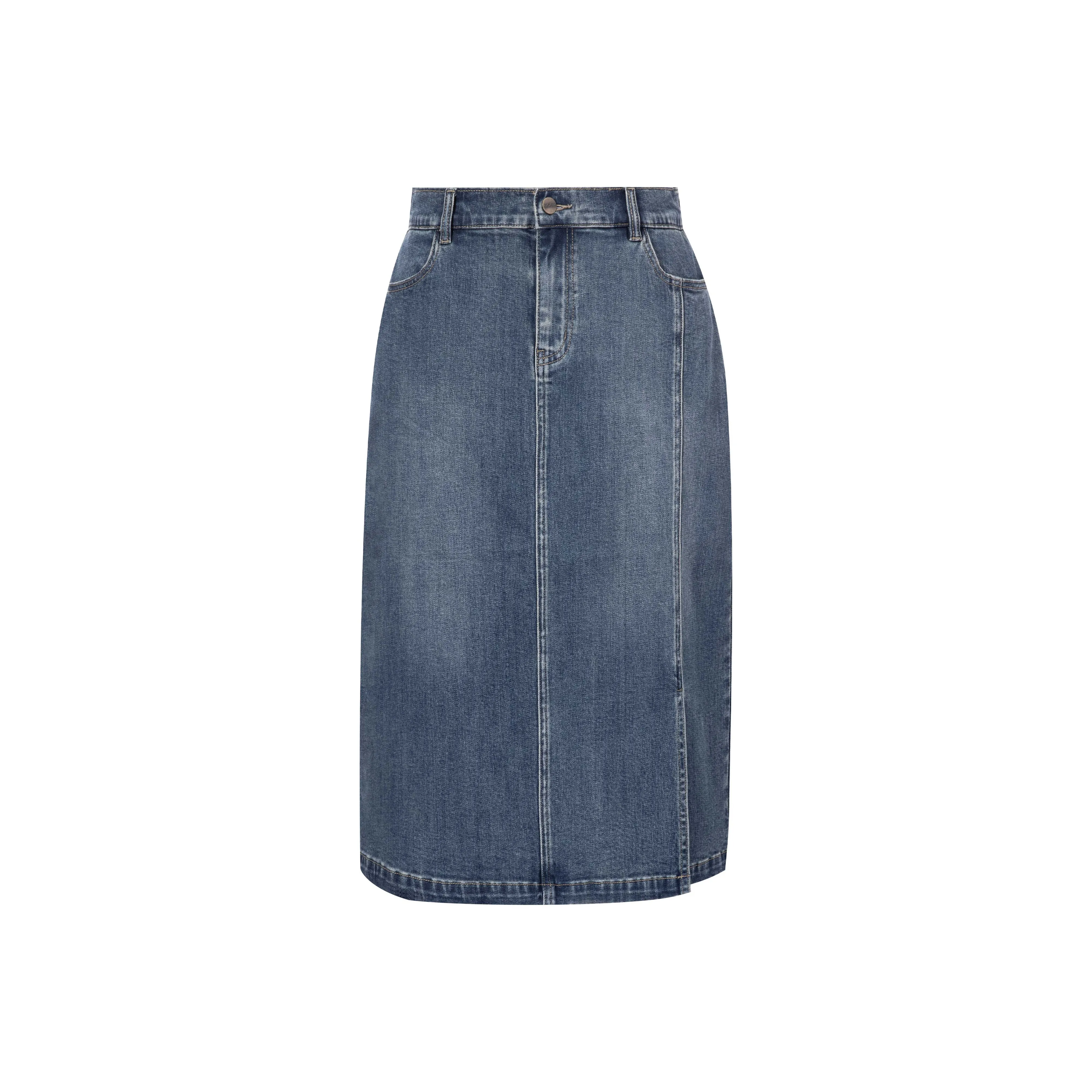 MSSHE Женские джинсовые длинные юбки