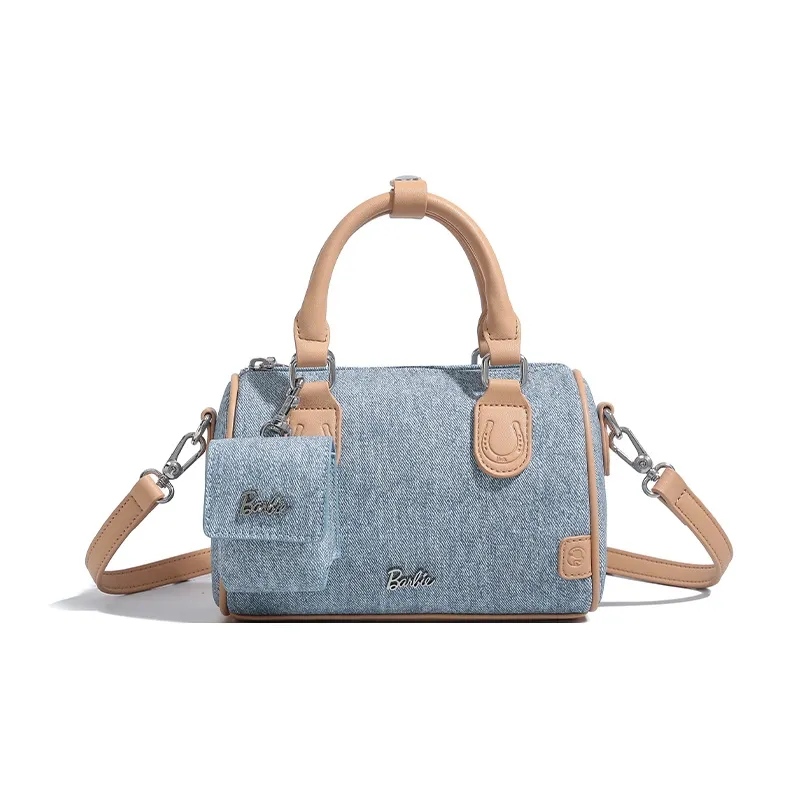 Барби Синтетическая кожа Одно плечо Сумка Женская Джинсовый синий