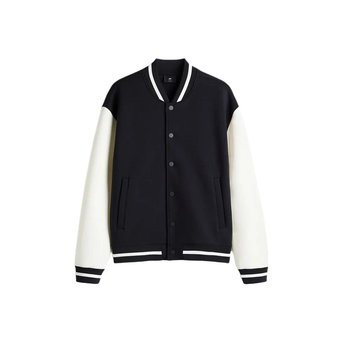 H M Черный Белый Мужская Бейсбольная Джерси