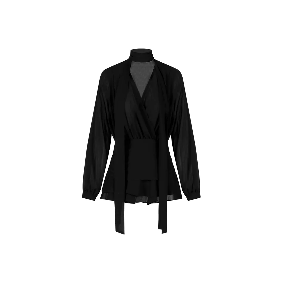 BVODE Длинное платье с длинными рукавами женское