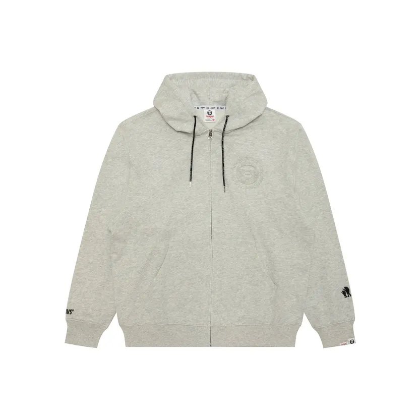 Aape Серый Белый WH2 Мужские Свитшоты