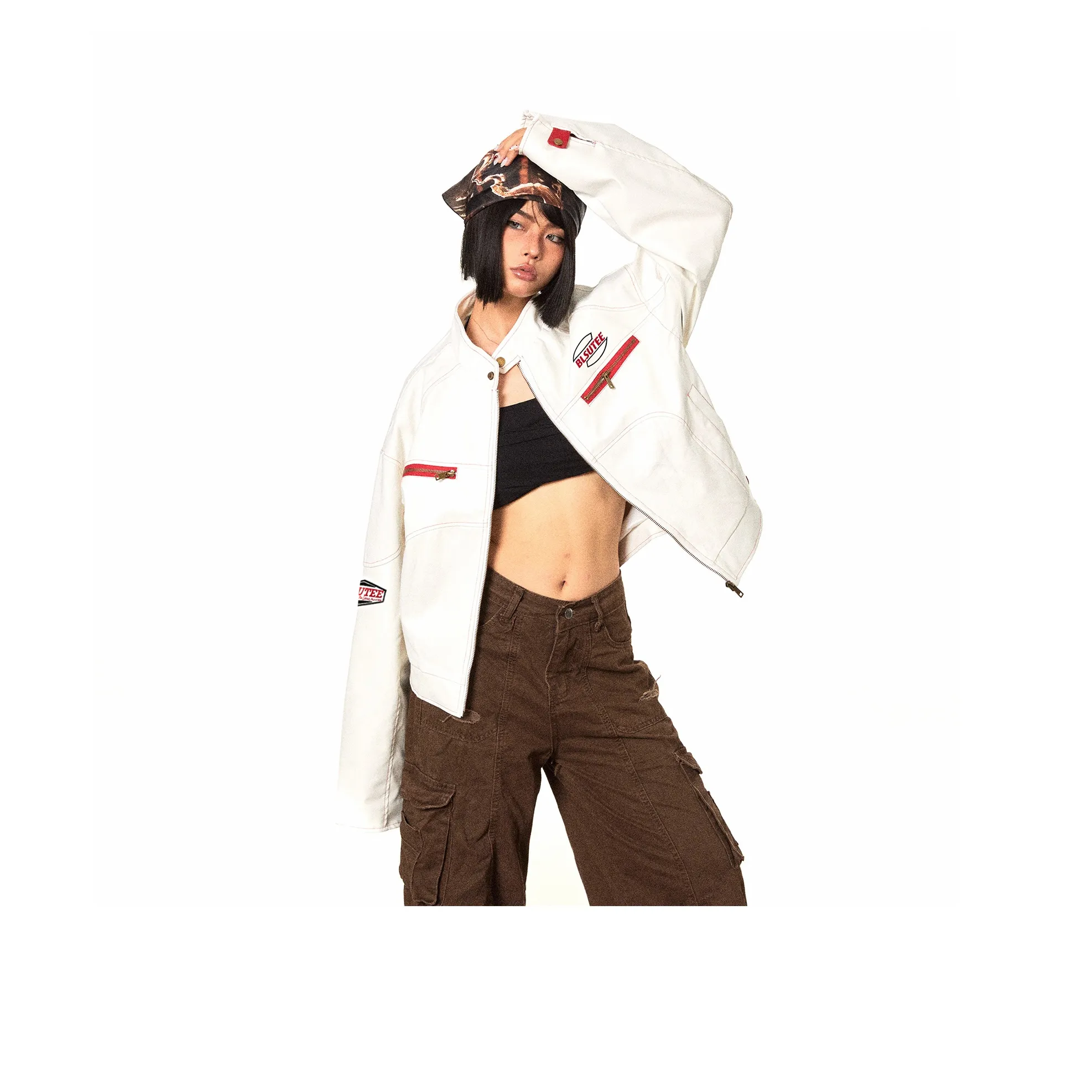 PISYPOX Белый Унисекс Куртки