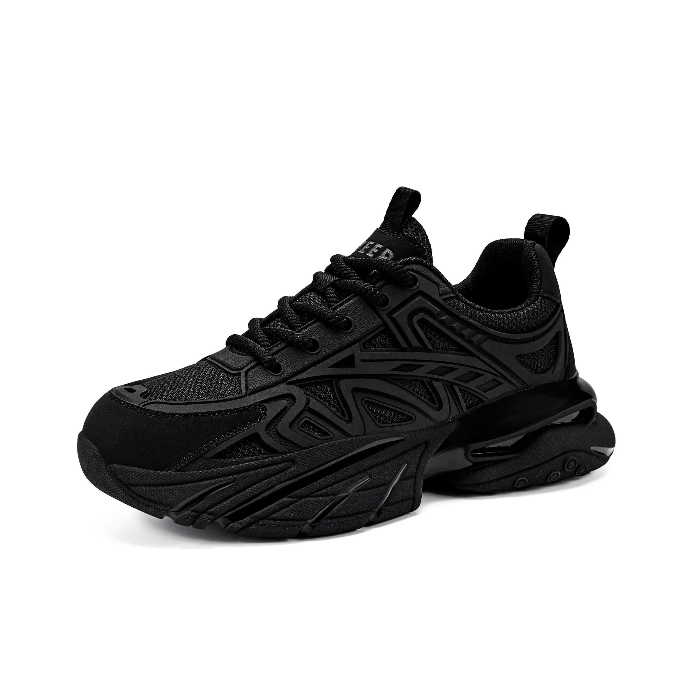 JEEP SPIRIT Амортизация противоскользящий устойчивый к истиранию увеличивающий высоту низкий топ кроссовки с подошвой мужские черные