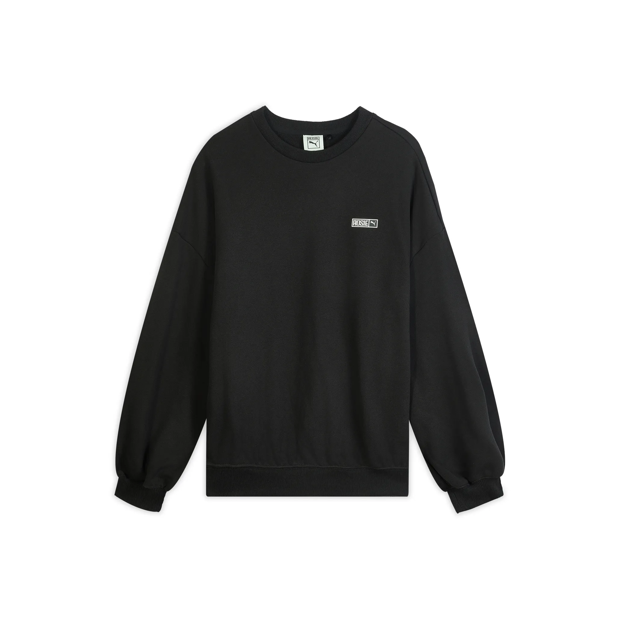 PUMA x ROSÉ Маленький логотип Тонкий свитшот Унисекс Черный