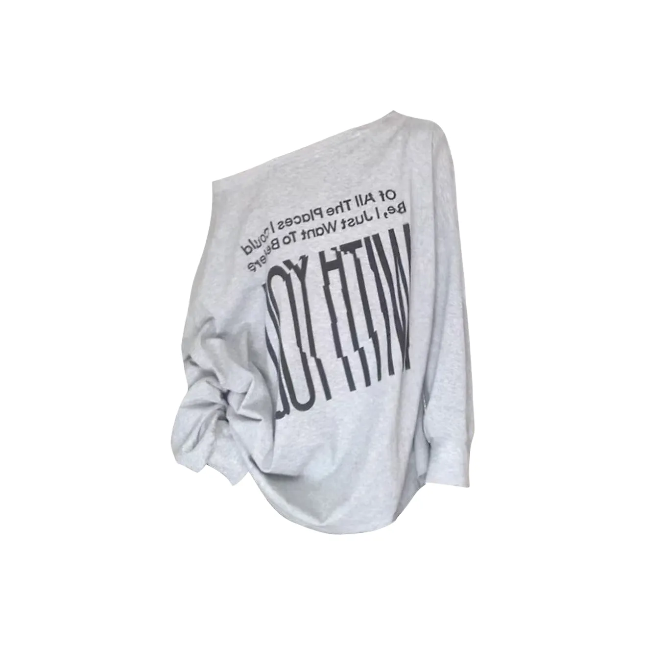 EMDPN Передний и задний Двусторонний Весна Универсальный Похудение Ins Топ Женские