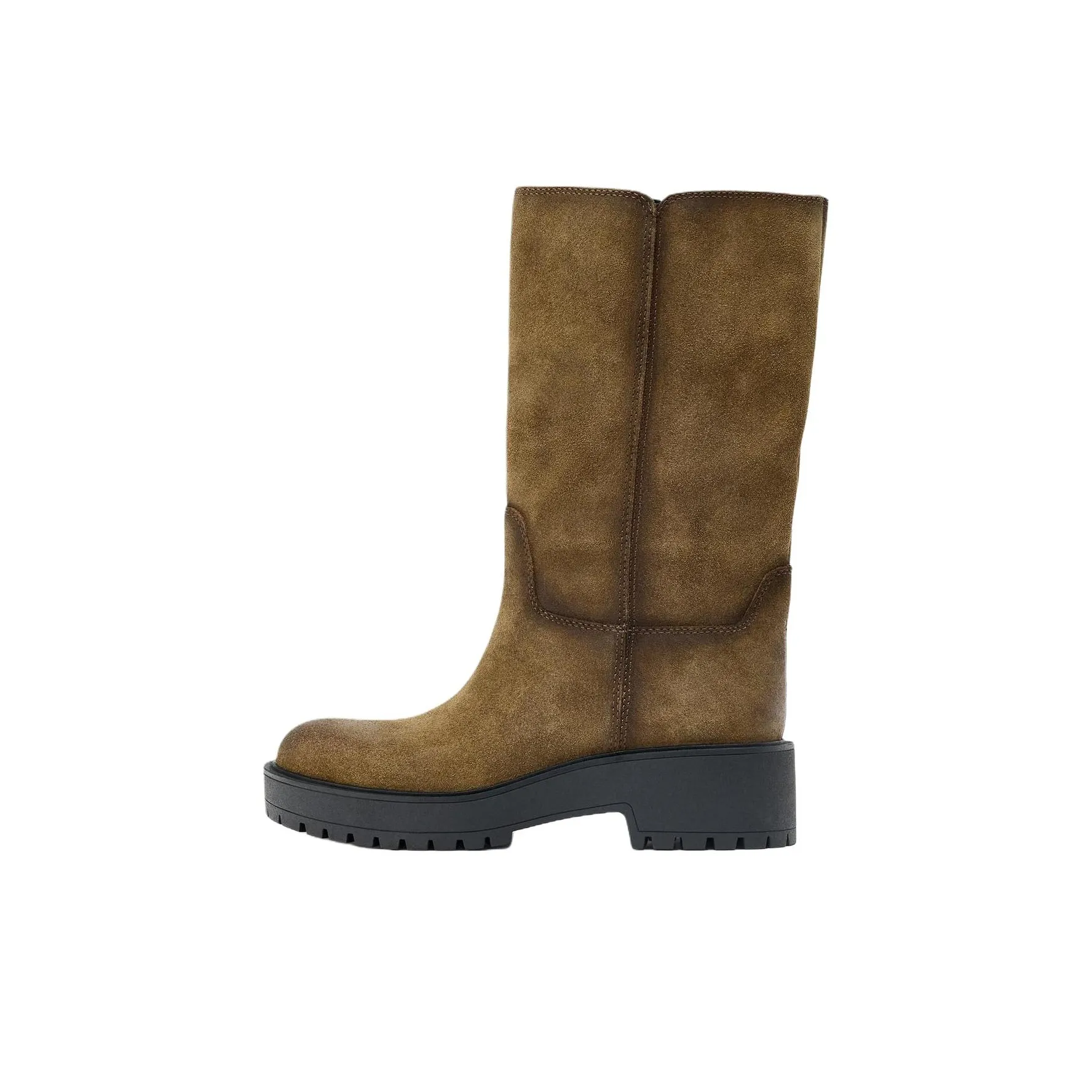 ZARA Ботильоны 5 см Женские Коричневые