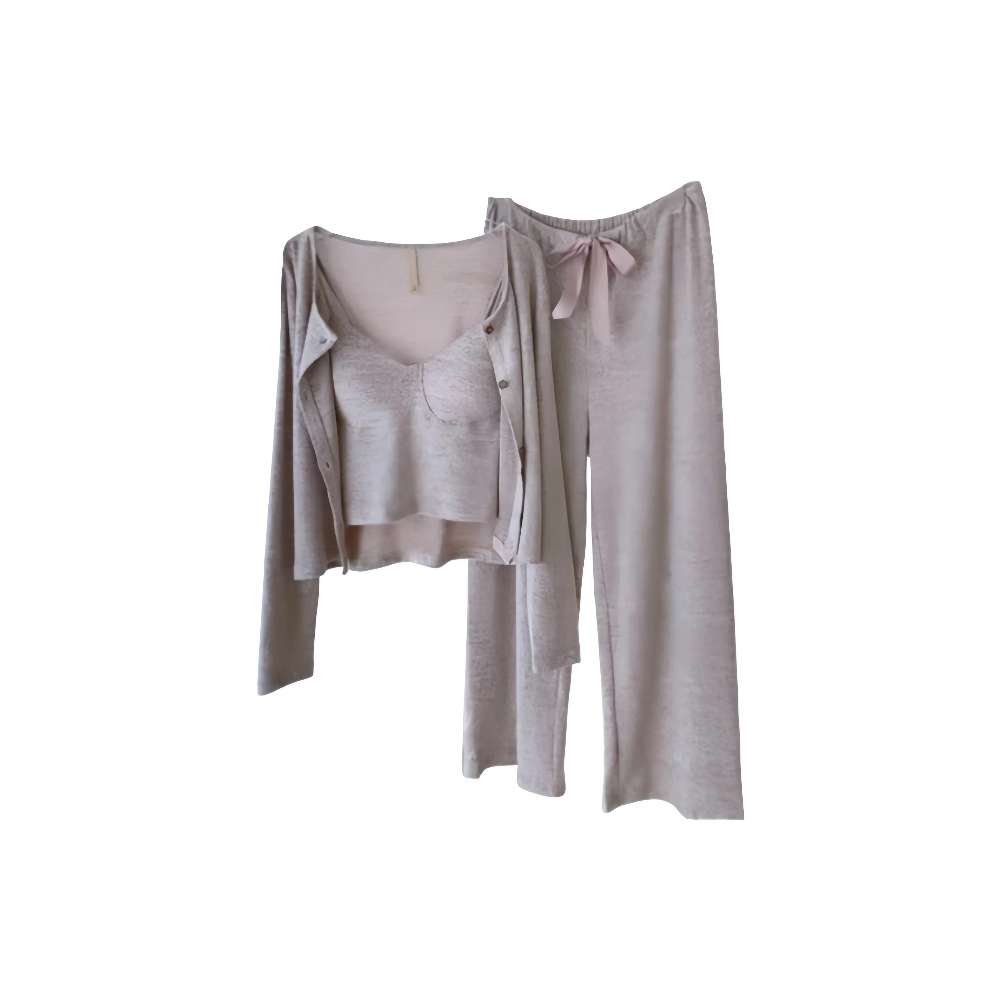 UYH THREE Комплект Пыльно-розовый с вставками Женские Пижамные комплекты