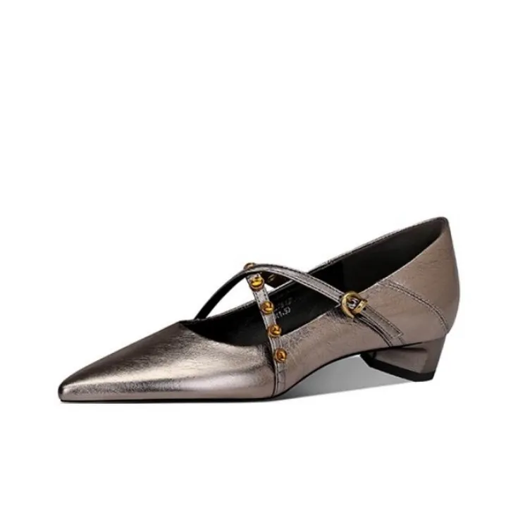 JESSICA SOPHIA Грубый каблук Туфли Мэри Джейн Женские