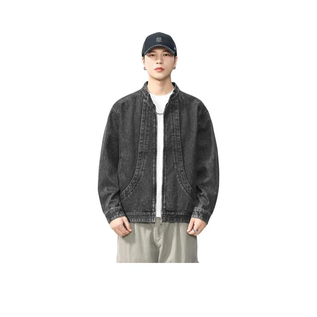 LEIGHZ Черный Унисекс Джинсовые куртки