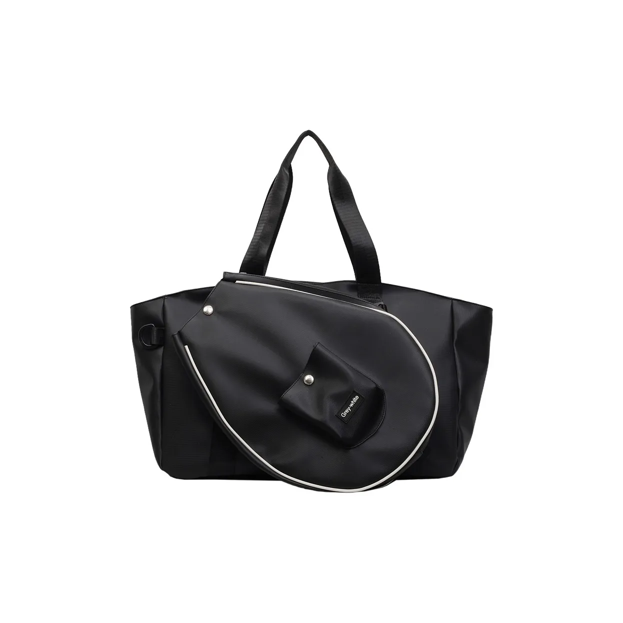 HAWA Нейлон Перо Мяч Сумка Сумка-тоут Сумка Сумка через плечо Женская Белая Черная