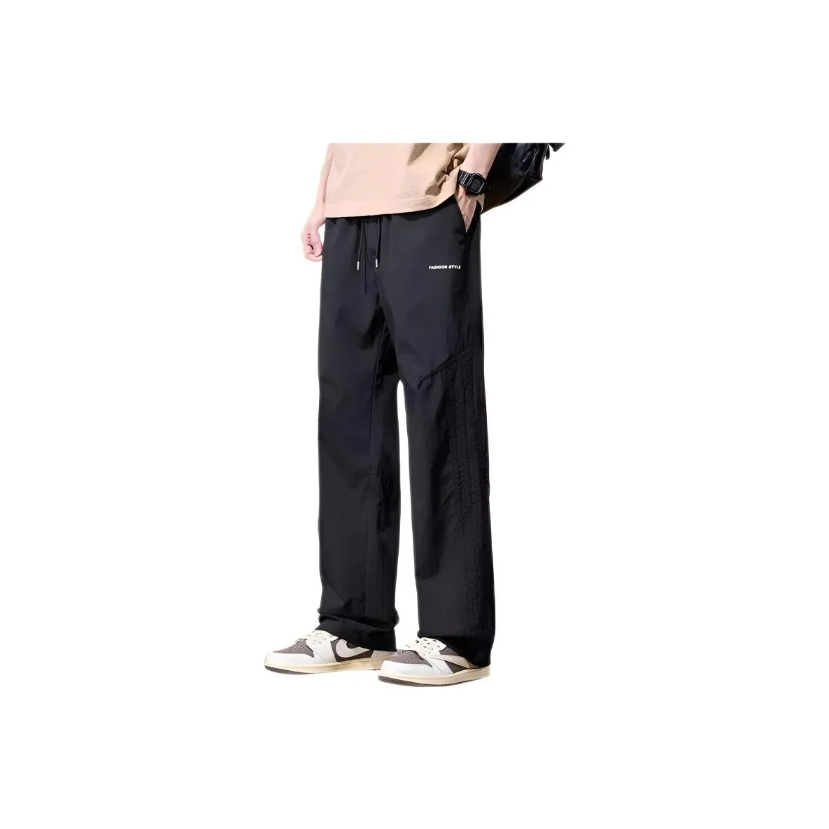 TONYBEAR Outdoor Straight Fit Loose Fit Plus Size Ice Silk Casual Pants Men's