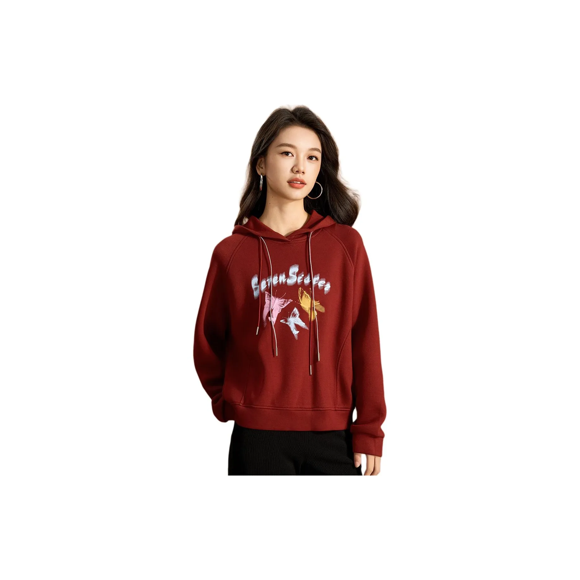 Mylan Red Women's Sweatshirts Mylan Красный Женские Толстовки