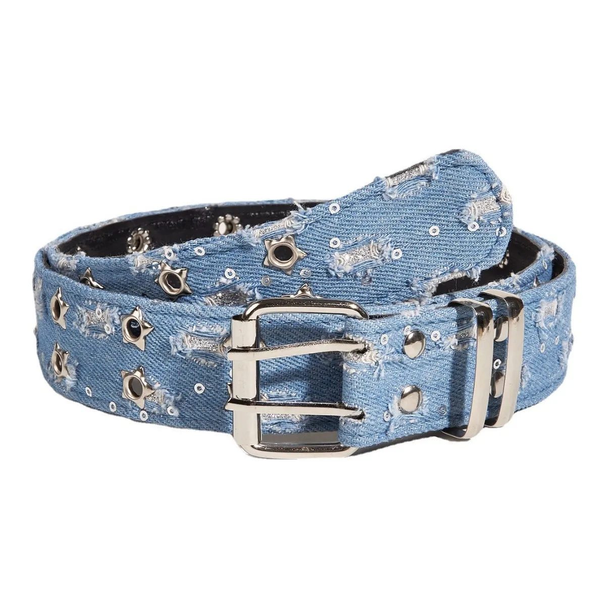 JKEM Denim Alloy Belt Women's 2cm JKEM Деним Сплав Ремень Женский 2 см