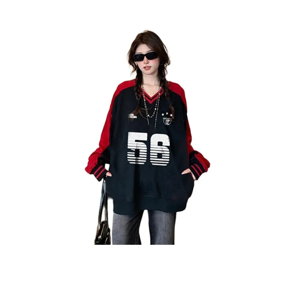 REMOULD Темно-синий Красный Женский Свитшот