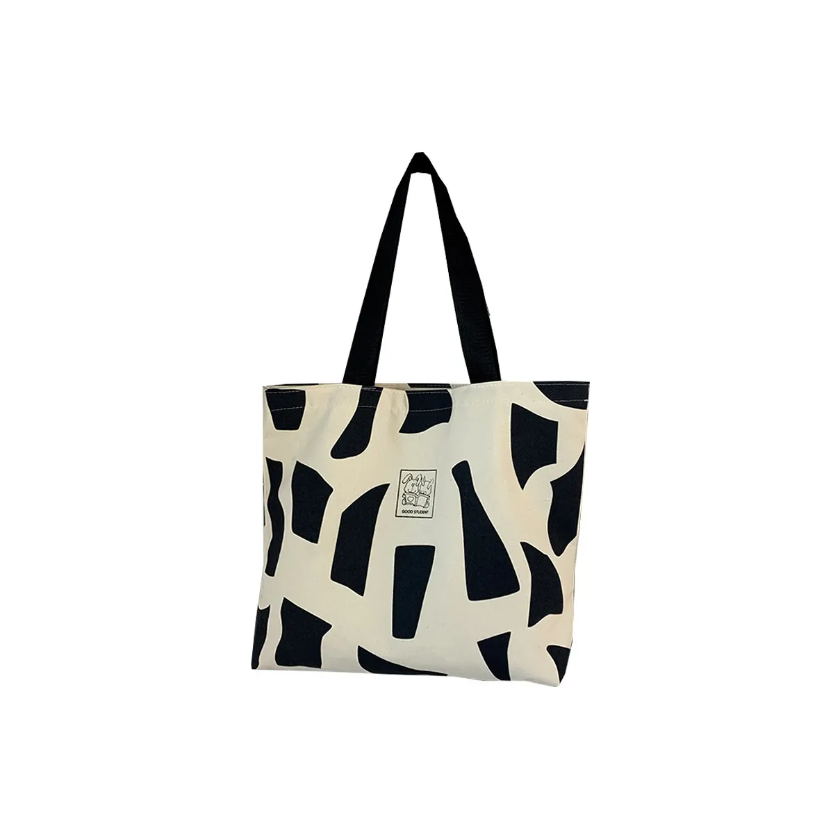 BEAUTIFUL AND CHARMING Геометрический узор Холщовая сумка Повседневная сумка Портативное хранение