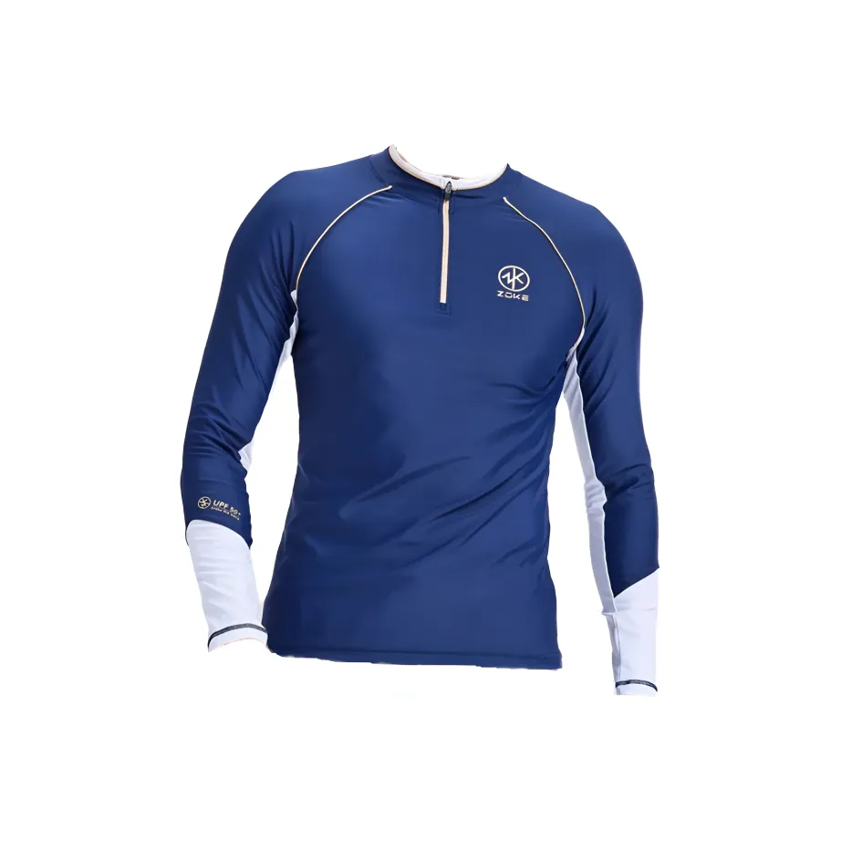 ZOKE [Длинный рукав Топ] Темно-синий Белый 125608103 Мужской Гидрокостюм для дайвинга