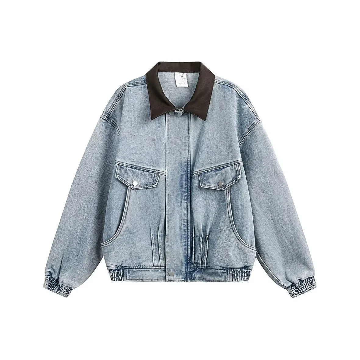 KAIZZGAO Синий Мужской Джинсовые Куртки