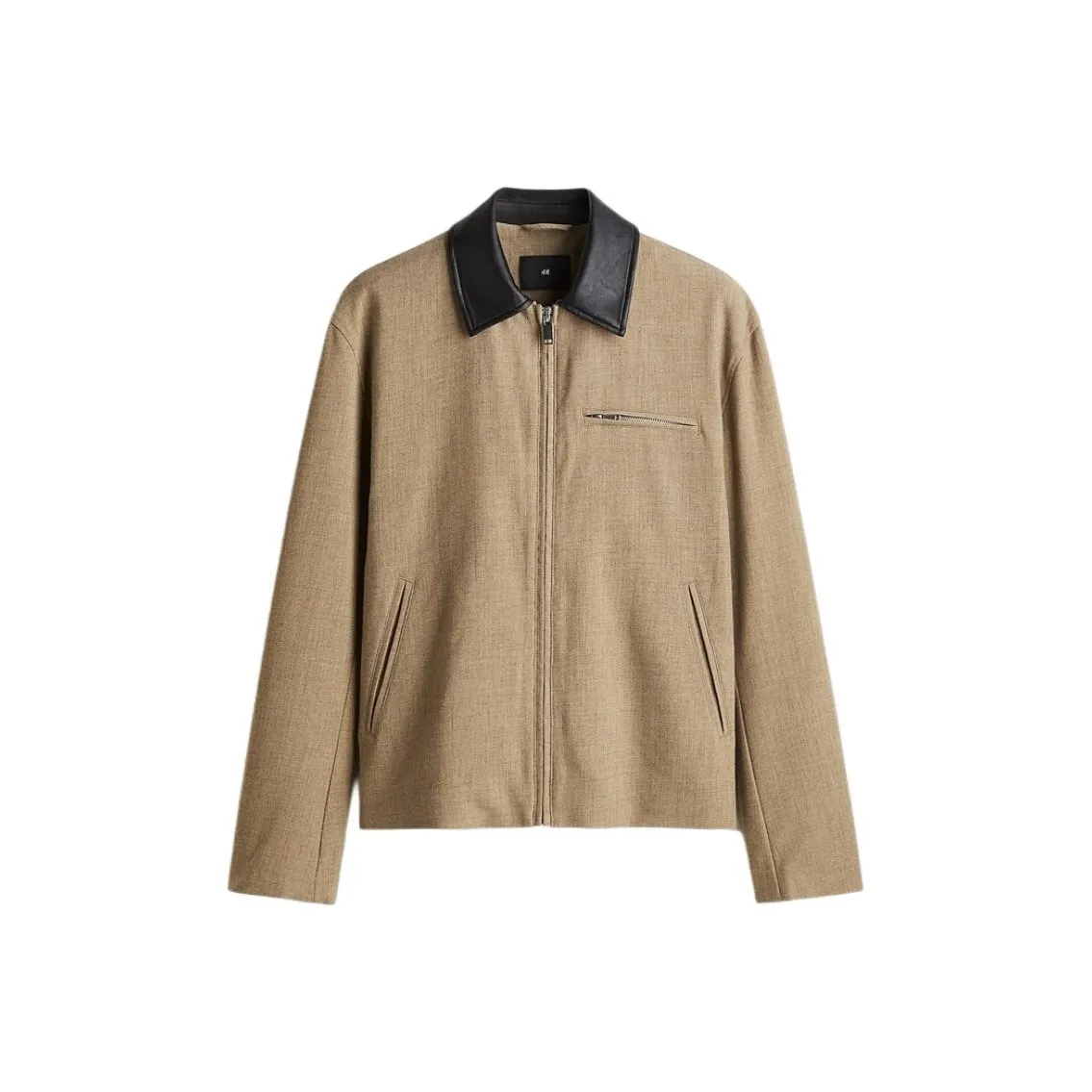 H M Бежевый Черный Мужские Куртки