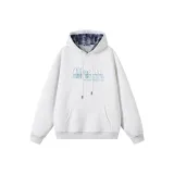 라이트 멜란지 그레이/블루 체크