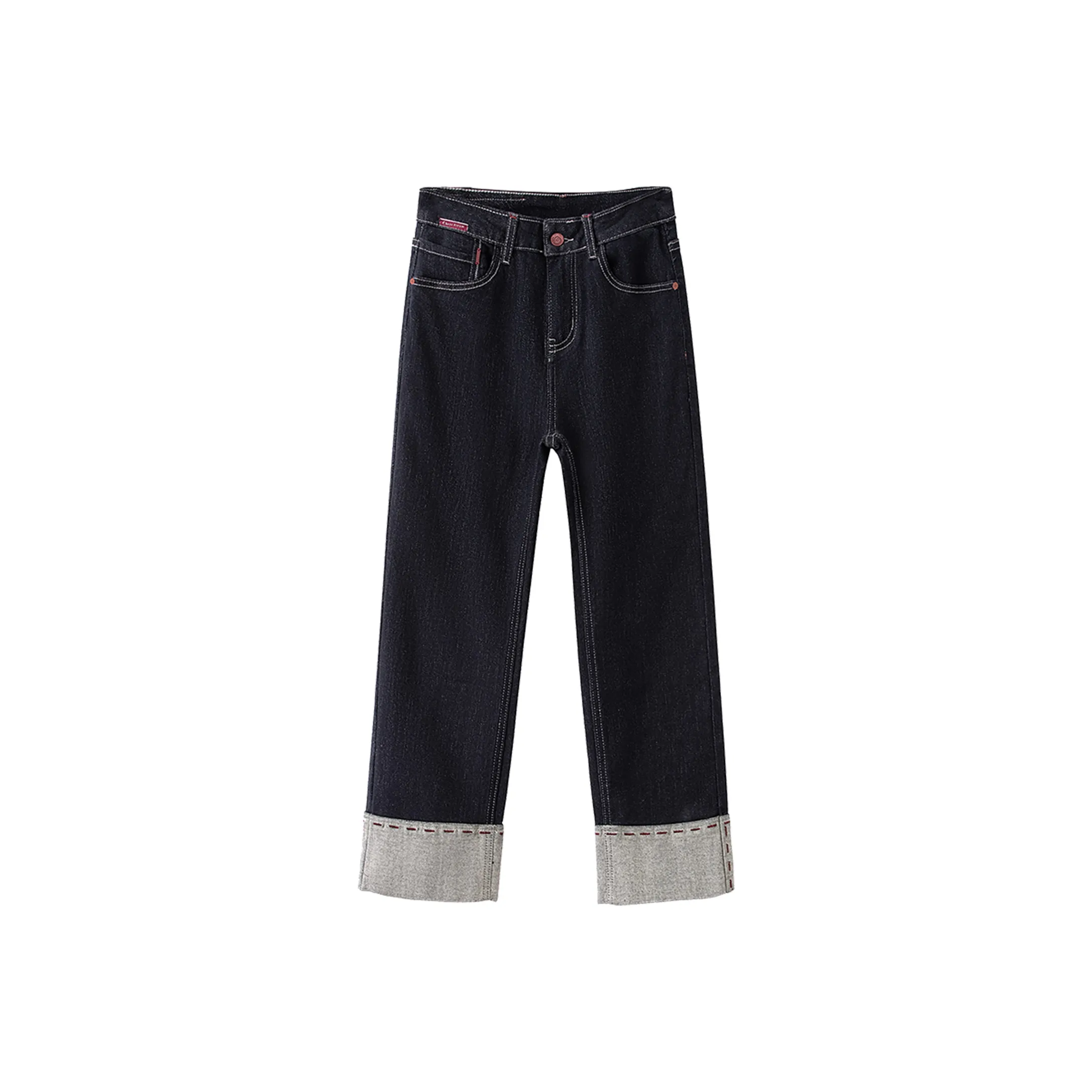 SIBAISHE Темно-синие женские джинсы