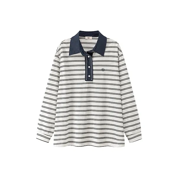 CHUU Белые Полосы Женские T-Рубашки