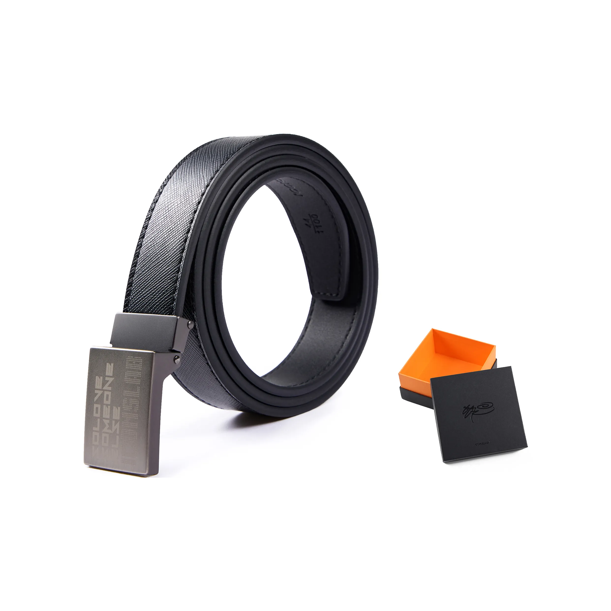 ICONS Lab Leather Belts Unisex Silver
