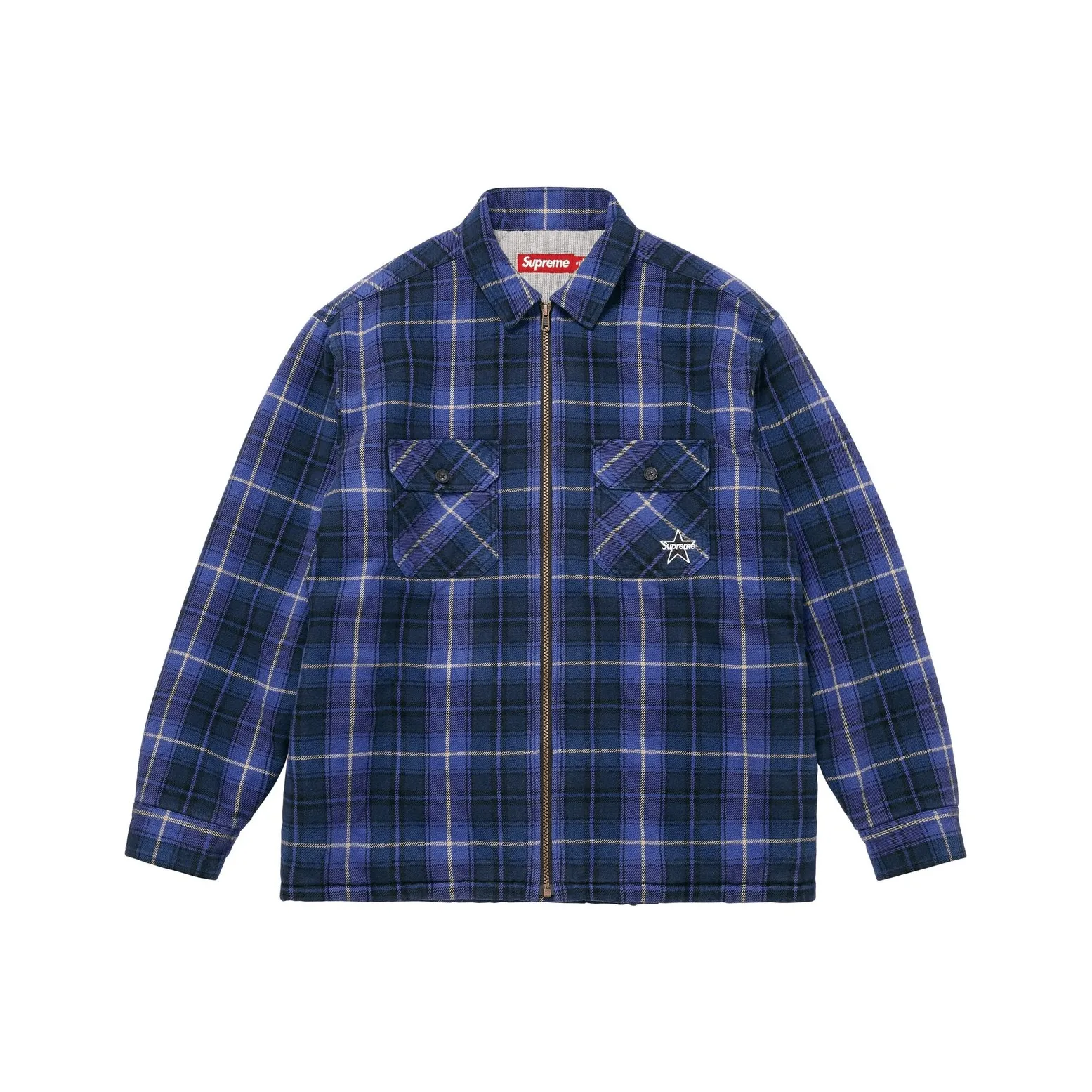 Supreme FW25 WEEK9 Термическая флисовая рубашка с молнией унисекс