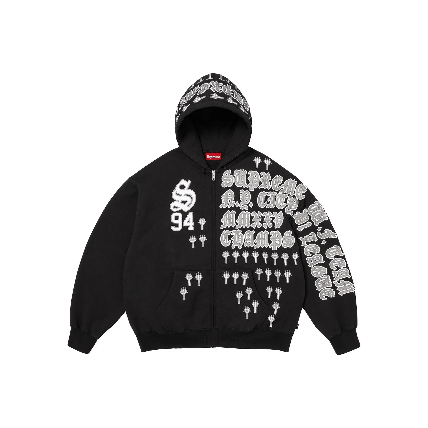 Supreme FW25 League Champs ZIP UP Худи Свитшот Унисекс