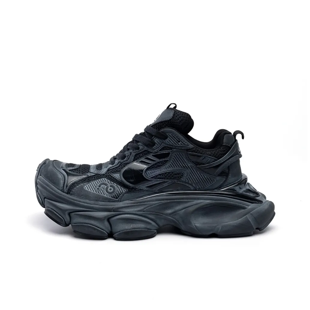 Размер CN Skate Anti Slip и износостойкие увеличивающие высоту низкие топовые кроссовки с толстой подошвой женские грязно-черные