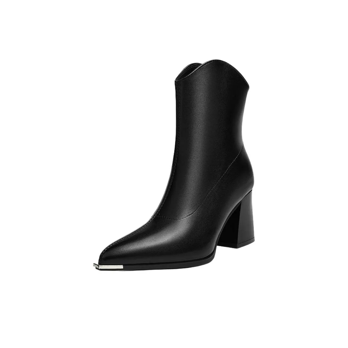 Wuji Высокие каблуки заостренный носок женские ботинки женские