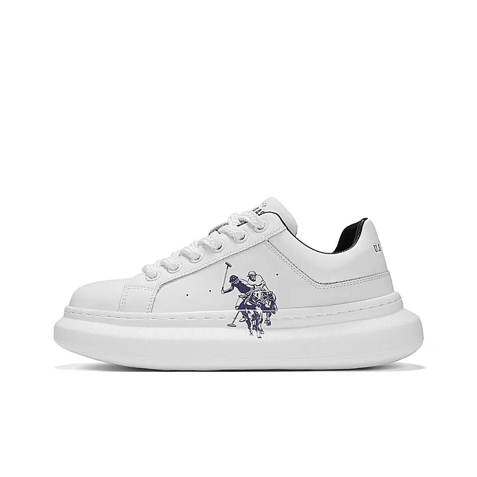 U.S. POLO ASSN. Противоскользящие и износостойкие кроссовки для скейтбординга с низким верхом увеличивающие высоту мужские