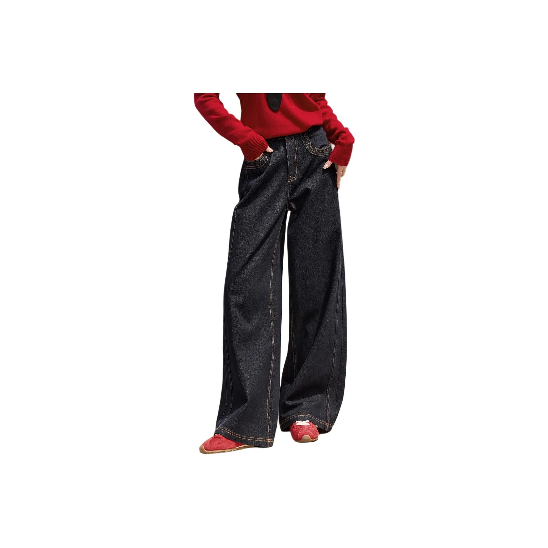 XWI Цвет удержания Темно-синий Женские Джинсы