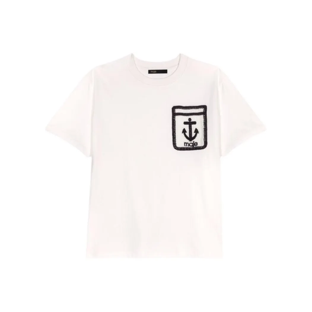 Maje Белые Женские T-рубашки