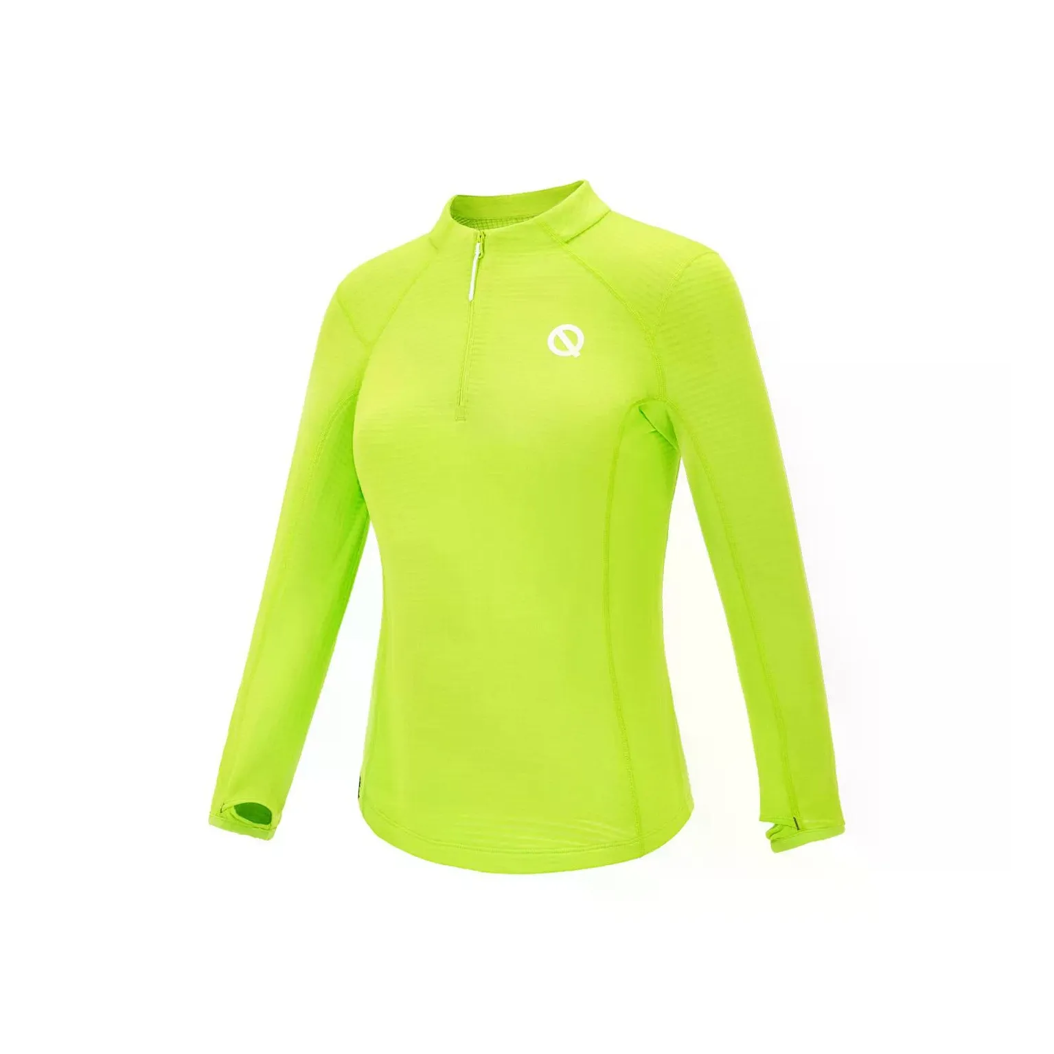 Qinkung Лаймово-зеленые мужские беговые футболки T-рубашки